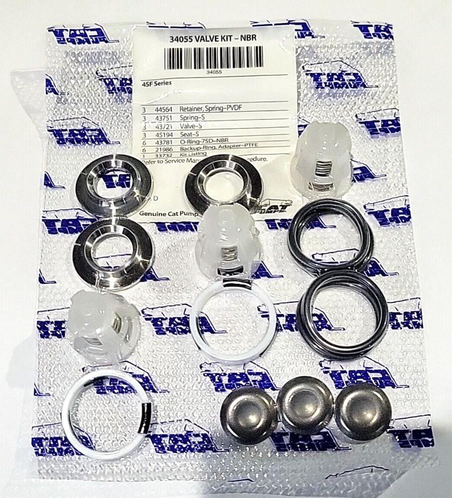 Cat Pumps 34055 Discharge Valve Kit OEM, Cat Pump 4SF Series Pumps BE – OEM Kit