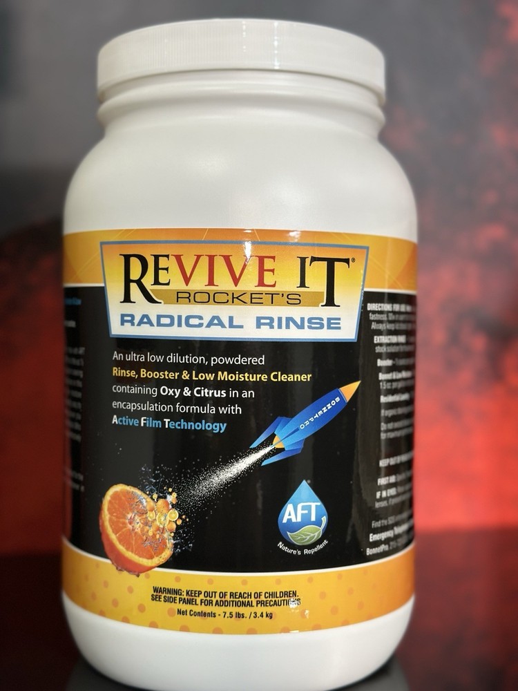 RadicalRinse Great Smelling Encap extraction rinse booster low moisture cleaner