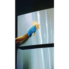 SCRUBS Stainless Steel Cleaner Towel, 1-Ply, 9.75×10.5, Lemon Scent, 30/Canister