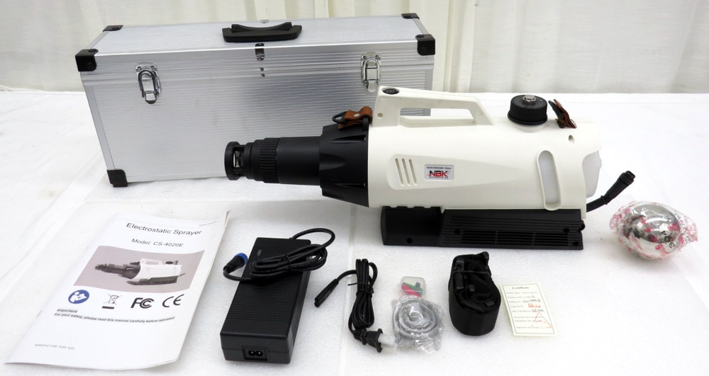 NBK CS-4020E Electrostatic Sprayer Disinfectant Aerosol Portable W/Case
