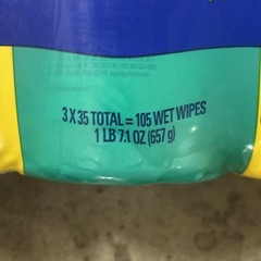 New Clorox Disinfecting Cleaning Wipes Crisp Lemon & Fresh Scent 3 Pack 105 Ct