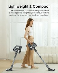 Verslife Cordless Vacuum Cleaner 500W/40Kpa Lightweight Stick Vacuum Up To 40