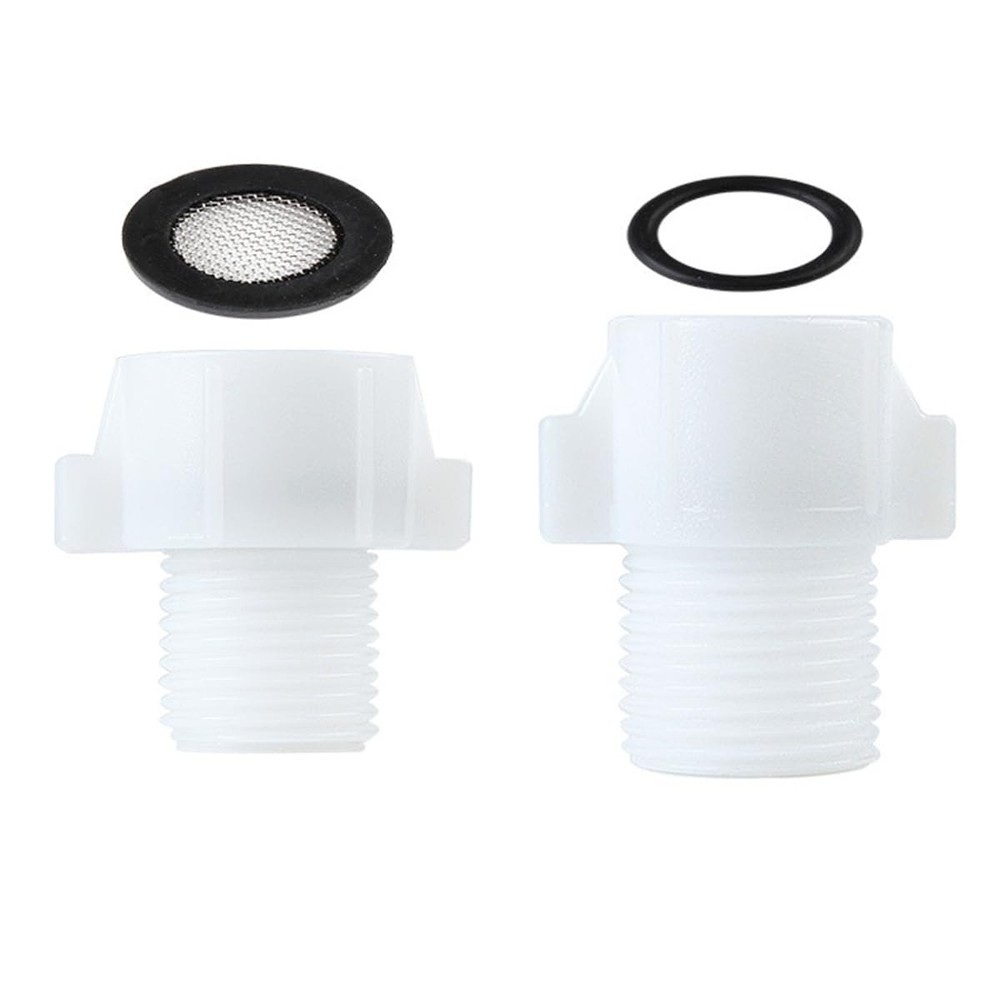 XINSENYUE 7/8” Female Pipe Adapter to 1/2” Male, 1/2″ 1.5 inch long, white