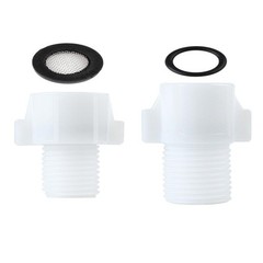 XINSENYUE 7/8” Female Pipe Adapter to 1/2” Male, 1/2″ 1.5 inch long, white