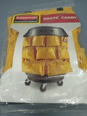 Rubbermaid Commercial Brute Caddy – 32 Gallon Trash Can Caddy, Yellow