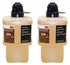 2x 3M™ 25H HB Quat Disinfectant Cleaner Concentrate 2 Liter, Twist N’ Fill