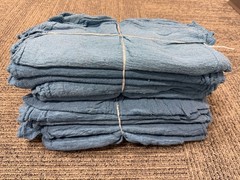 1000 new textile mechanics shop rags towels blue jumbo 14×14 vary