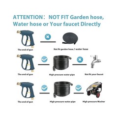 Sooprinse Pressure Washer Foam Cannon with Short Pressure Washe… FAST USA SHIP