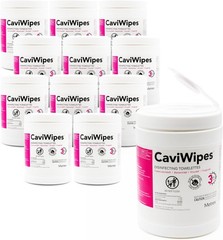 12 Case Metrex Towelettes Wipes CaviCide 13-1100 Healthcare Laboratory Cleaning