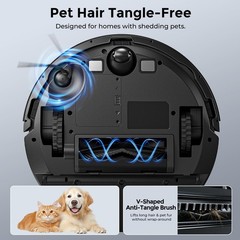 Kilgone Robot Vacuum And Mop Self-Emptying 6000Pa No-Tangle Suction Lidar