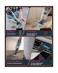 Handheld Vacuum Cordless, 9000PA Strong Suction, 2 Suction Modes, Fast Type-C…