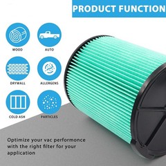 New CMXZVBE38753 Vacuum Cleaner Filter For 5-20 Gal Craftsman Vacs Made 1988