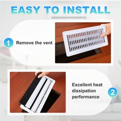 4 Pcs Air Vent Filters (10″x4″x0.6″) -Floor Vent Filters, Blue White