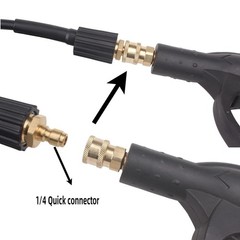 50FT 5800 PSI Pressure Washer Hose Jetter Nozzles Kit 1/8”NPT 50FT, Black