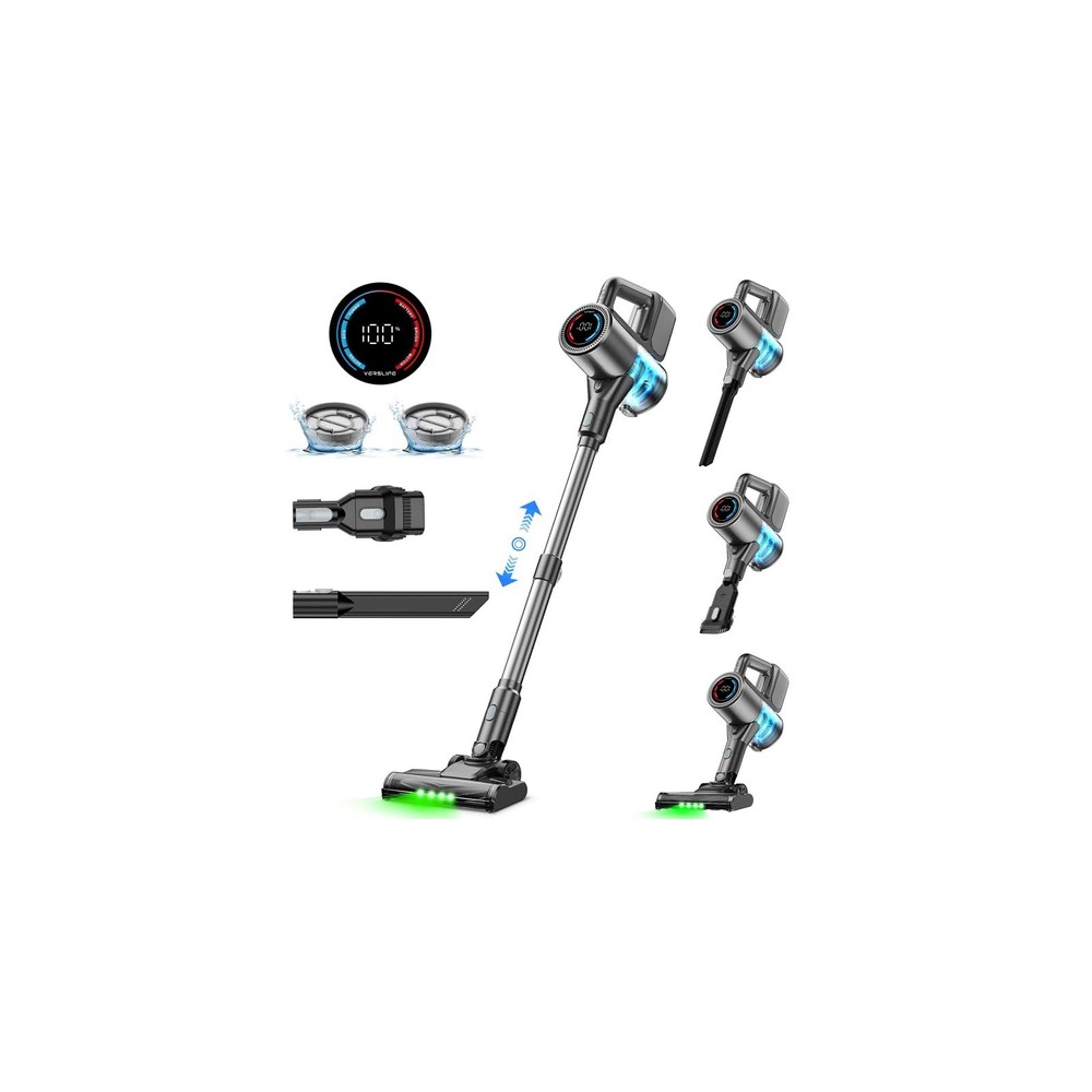 Verslife Cordless Vacuum Cleaner 500W/40Kpa Lightweight Stick Vacuum Up To 40
