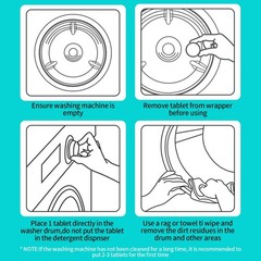 Washing Machine Cleaner Tablets 24 Pack -1 Year Supply 1 Count (Pack of 24)