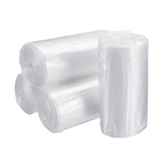 8 Rolls / 240 Counts Small Trash Bags 0.5 Gallon Garbage Bags White