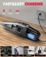 Evekas Handheld Vacuum Cordless 9000Pa Strong Suction 2 Suction Modes Type-C