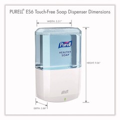 Purell 643001 1200 mL 5.25″ x 8.8″ x 12.13″ ES6 Soap TF Dispenser – White New