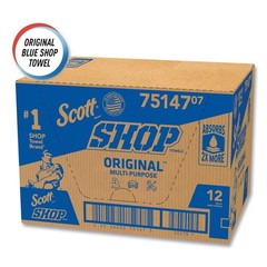 Scott 75147 9.4″ x 11″ 1-Ply Standard Shop Towels – Blue (12/Carton) New