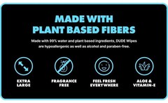DUDE WIPES XL Flushable Wipes Fragrance Free 8 ct 400 wipes