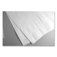 Tablemate PT549WH 54 x 108 Table Set Poly Tissue Table Cover – White (6/PK) New
