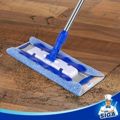 MR.SIGA Professional Microfiber Mop Size: 42cm X 23cm, Blue – Pad Refills