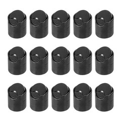 15Pcs Black Disc Top Caps Replacement 20/410 Press Disk Cap 0.9×0.8×0.7”