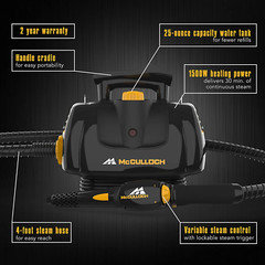 Portable Power Steam Cleaner with Floor Mop Variable Steaming Accessories 16Pcs