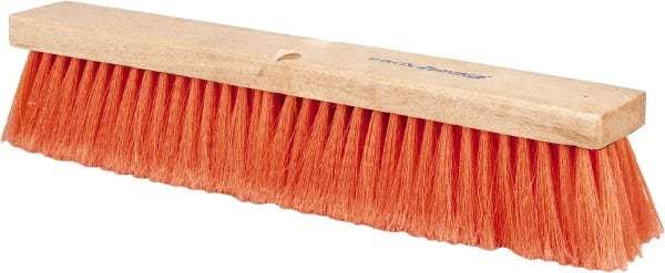PRO SOURCE Safety Orange Push Broom Head: 18″ Wide, Handle Sold Separately