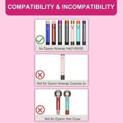 Small Round Volumizing Brush for Dyson, Airwrap Attachment Small, Rose