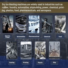 Dry Ice Blasting Cleaning Machine Dry Ice Blaster Cleaner Dual Pressure Gauge