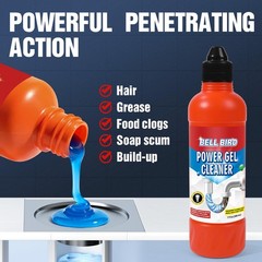Bell Bird Drain Clog Remover & Pipe Cleaner – Thick Power Gel Pack of 1
