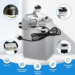 DC97-19289F, DC97-19289B, PX3516-01 Washer Drain Pump Gray / White / Black