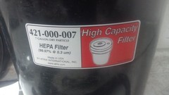 Atrix HCVAC7H-ESD 7 Gal Tank Size Critical Area Vacuum