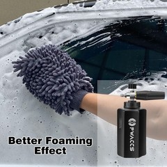 PWACCS Pressure Washer Foam Gun, Short Cannon Black