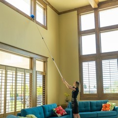 Cobweb Duster, Extendable Reach 20 feet, Ceiling Fan Duster | 3-Sta… Fast Ship