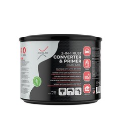 2-in-1 Rust Converter & Metal Primer, Black Rust Inhibitor Paint for Metal, A…