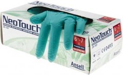 100 Pack Ansell 25-101S Disposable Gloves, Neoprene