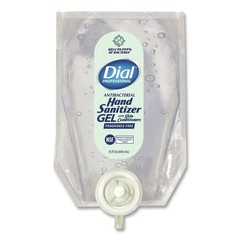 Dial Professional 12258CT Gel Hand Sanitizer Refill – Fragrance-Free 6/CT New