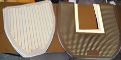 Urinal Mats (3 Gray) And Commode Mats (6 Black) New