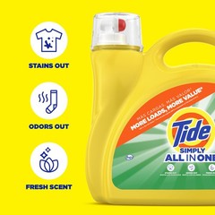 Tide Simply All-In-One Liquid Laundry Detergent, 182 Fl Oz (Pack of 1)