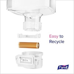 PURELL ES10 8320-E1 Automatic Hand Sanitizer Dispenser, White (Pack of 1)