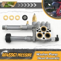AR43361 Pressure Washer Pump Head 43361 Compatible with AR43361, Gray