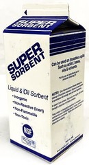 NSF Super Sorbent Liquid and Oil Absorbent and Traction Agent [Case of 12] NOS