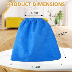 3 pcs Cloth Filter Bag for Armor All AA256 AA255 2.5 Gallon Shop VAC Blue