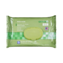 McKesson Flushable* Personal Wipe 7.5 x 12.5″ DXLF48 1 Pack 48 Wipes