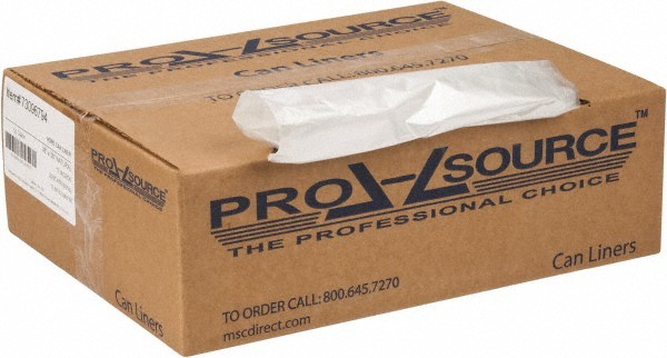 PRO-SOURCE 60 Gal 0.47 mil Household/Office Trash Bag 38″ Wide x 58″ High, Clear