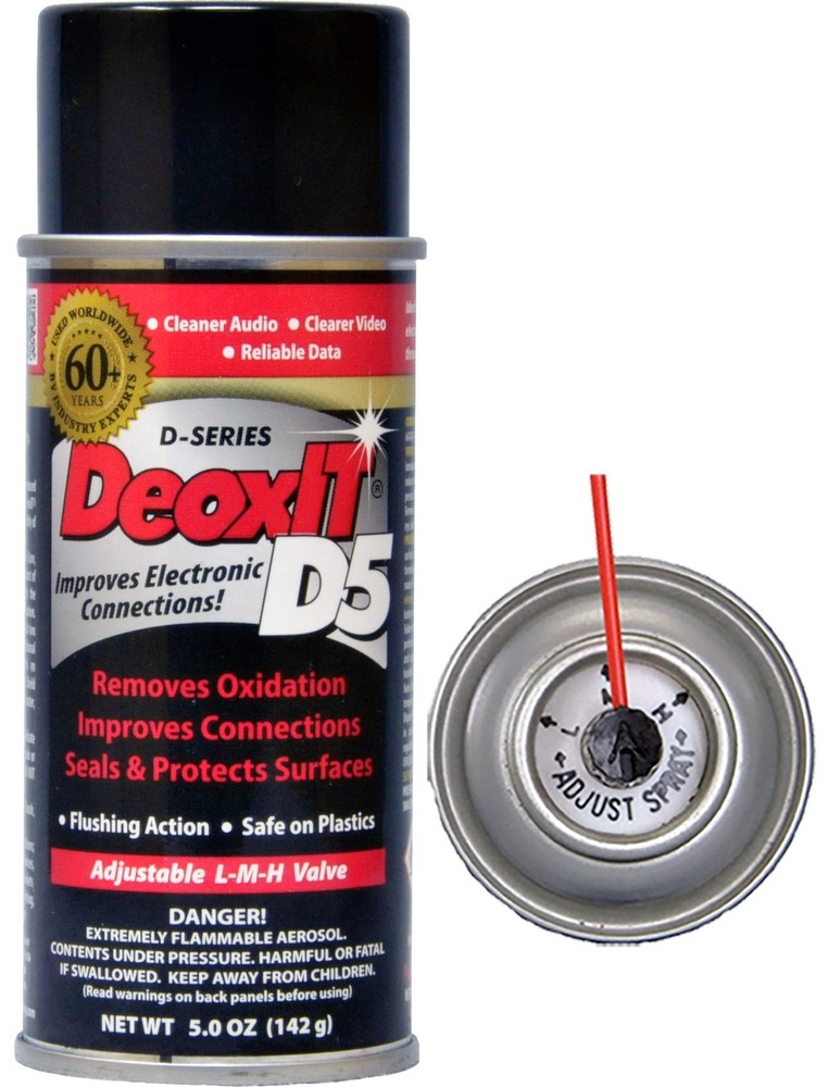 DeoxIT D5S 6 Machine Lubricant Multi Color Spray 5 Ounce Improves Conductivity