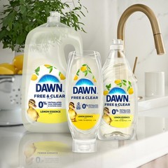 Dawn Free & Clear EZ-Squeeze Dish Soap Liquid, Dishwashing Liquid Pack of 3